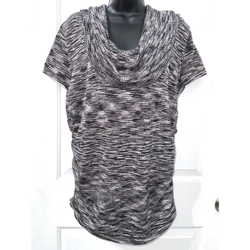 Apt. 9 Women’s gray short sleeve cowl neck sweater